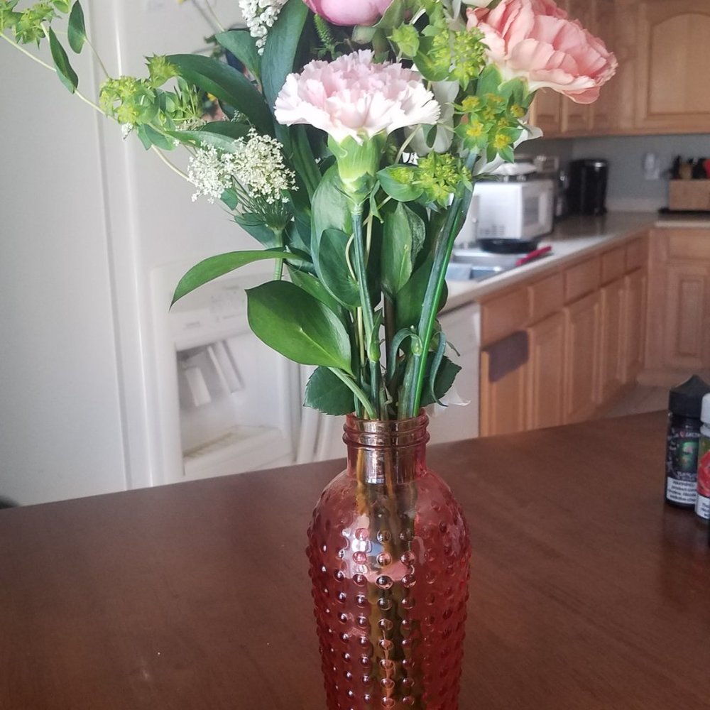Baby Pink Flower Vase
